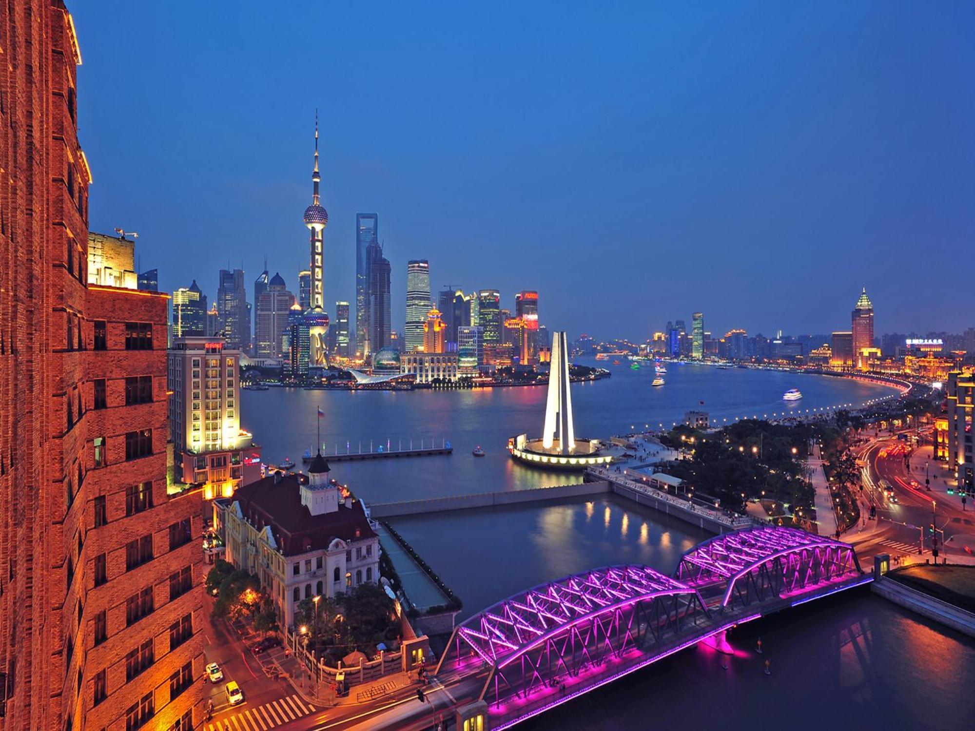 Broadway Mansions Hotel - On The Bund Shanghai Exterior foto